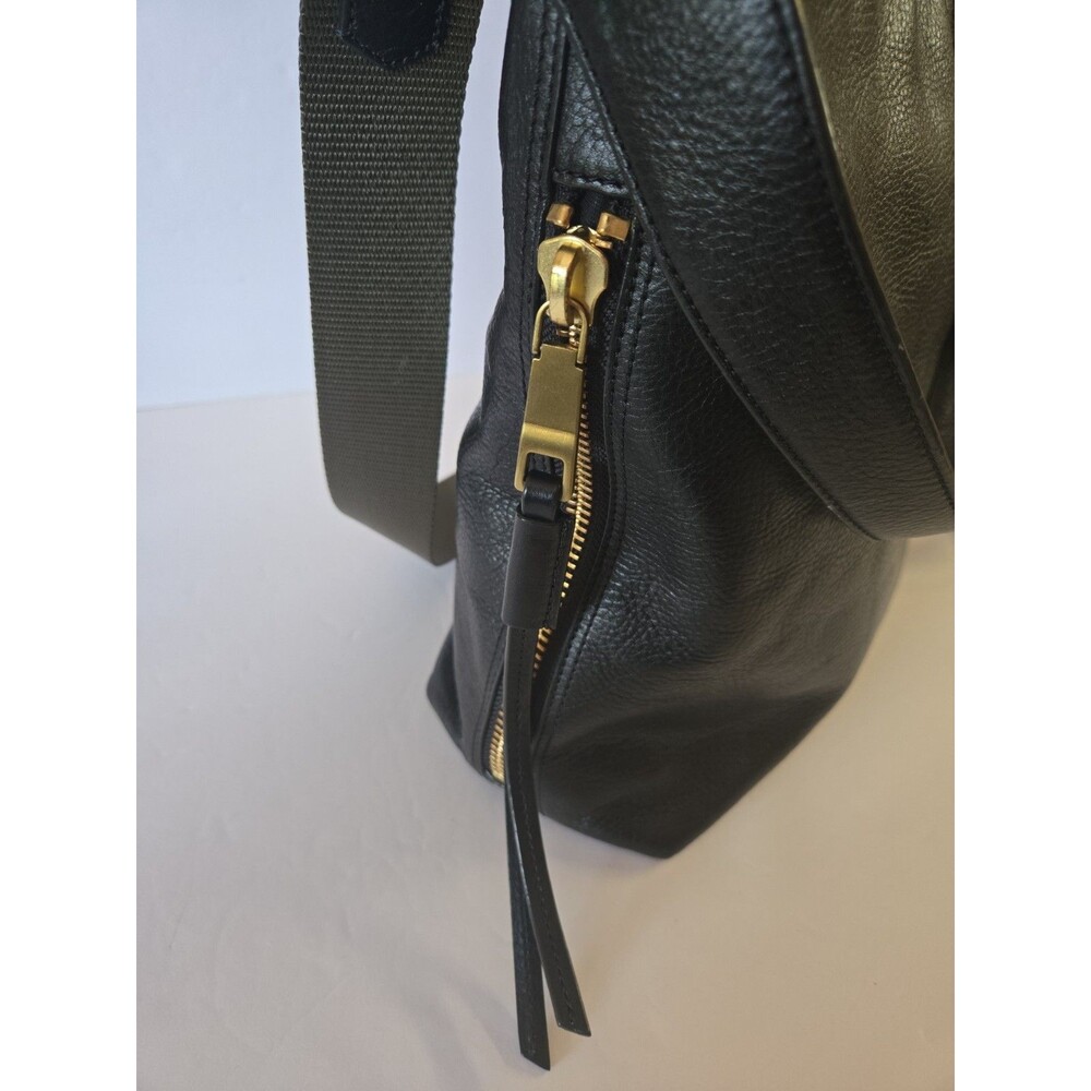 Fossil Women's Maya Soft Leather Hobo Purse Black Handbag Khaki Removable Strap - Picture 4 of 12